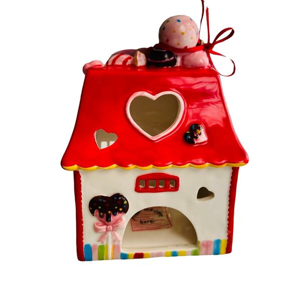 Hello Kitty Blue Sky Sanrio Sweet Shoppe Ceramic Tea Light Holder NEW - Picture 3 of 7